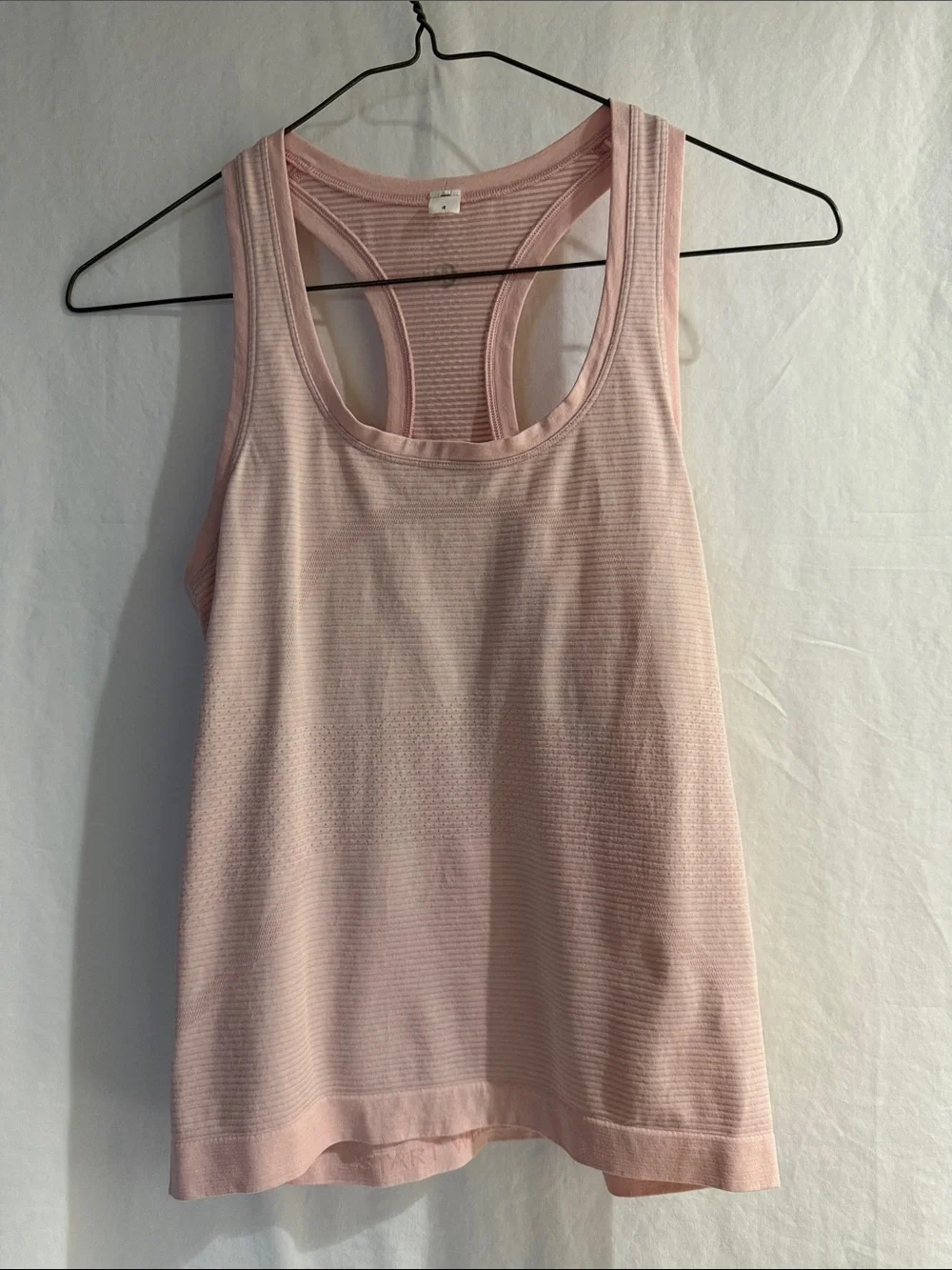 Lululemon Women's Racerback Tank Top in Light Pink Size 4